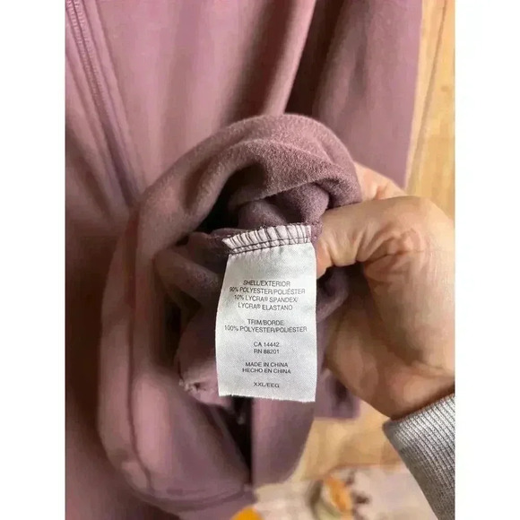 Mondetta Full Zip Athletic Jacket with Pockets Dusty Purple Women's Size XXL - Picture 4 of 9